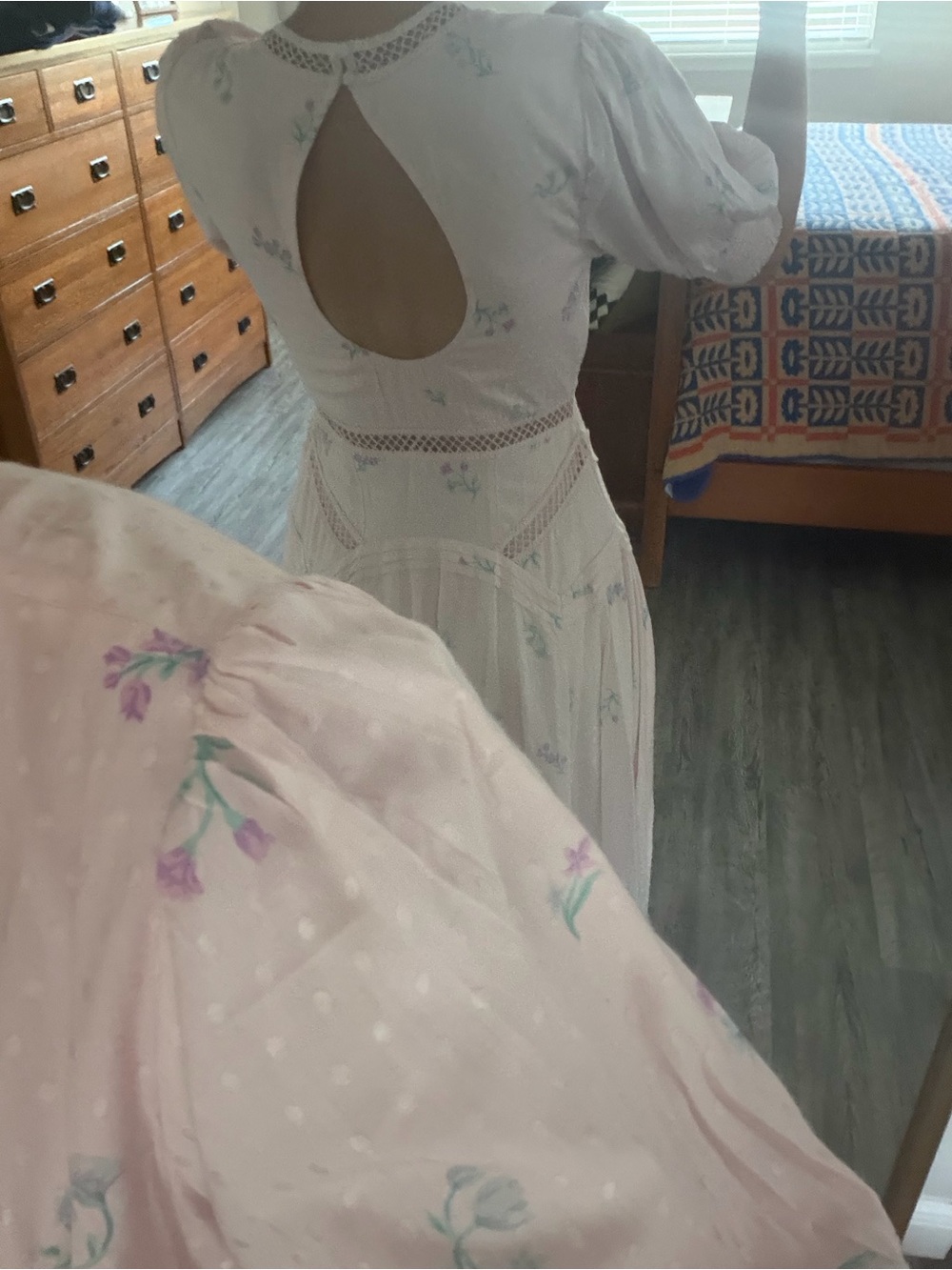 Free People Light Pink Floral Maxi Dress - Picture 6 of 7